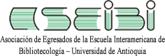 Logo de ASEIBI - Asociación de Egresados de la Escuela Interamericana de Bibliotecología – Universidad de Antioquia